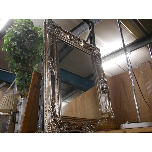 110 - FRAMED MIRROR (DAMAGED)