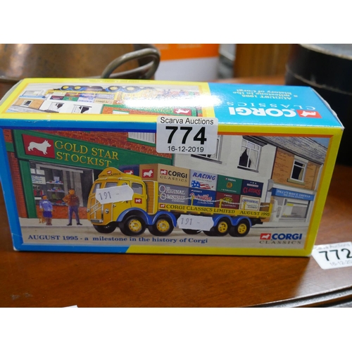 774 - BOXED CORGI MODEL LORRY