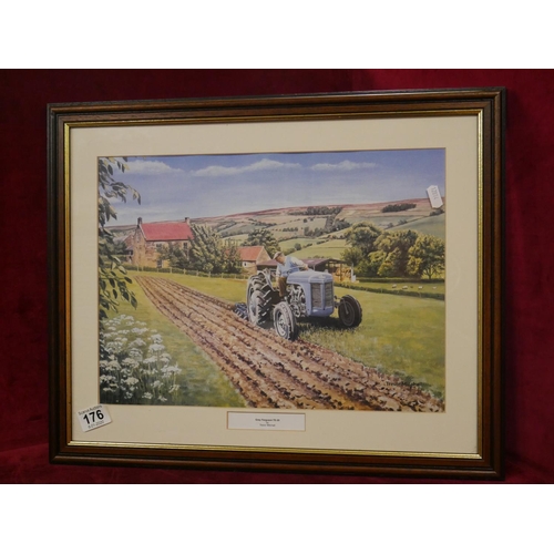 176 - VINTAGE TRACTOR PRINT