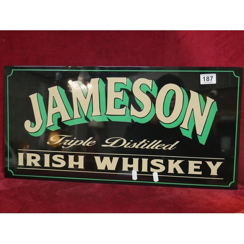 187 - JAMESON WHISKEY HAND PAINTED SIGN