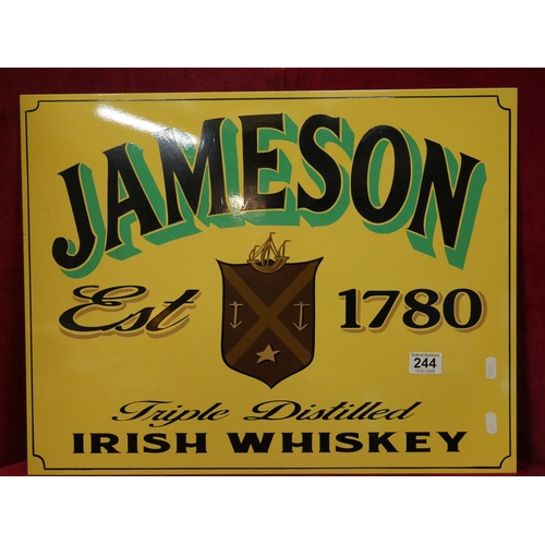 244 - HAND PAINTED ENAMELED JAMESON SIGN