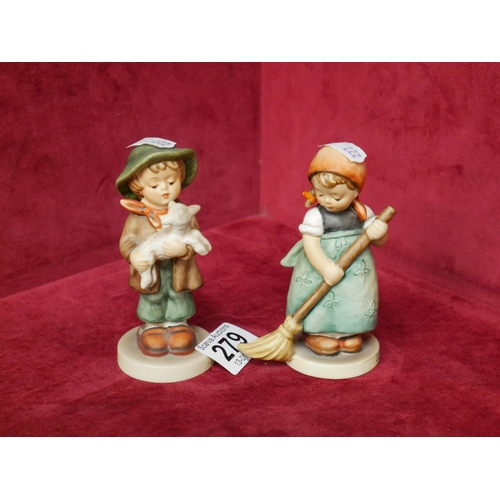 279 - 2 HUMMEL FIGURES