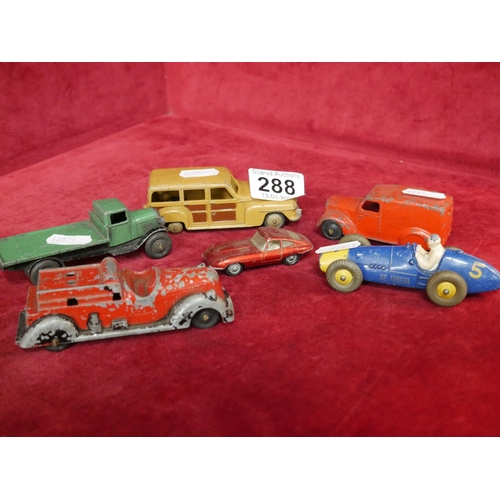 288 - 5 DINKY VEHICLES PLUS 1