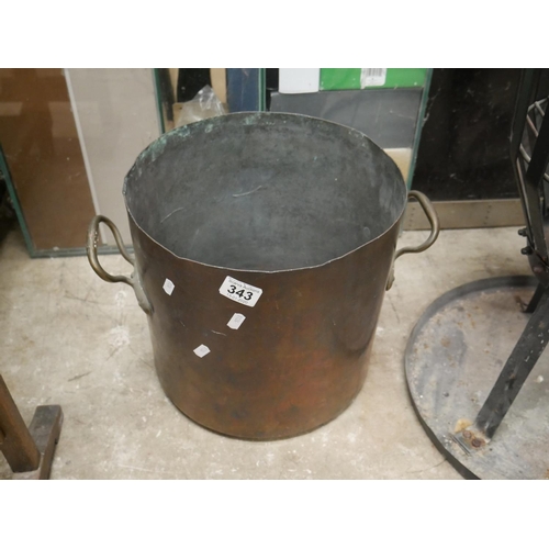 343 - LARGE COPPER BUCKET