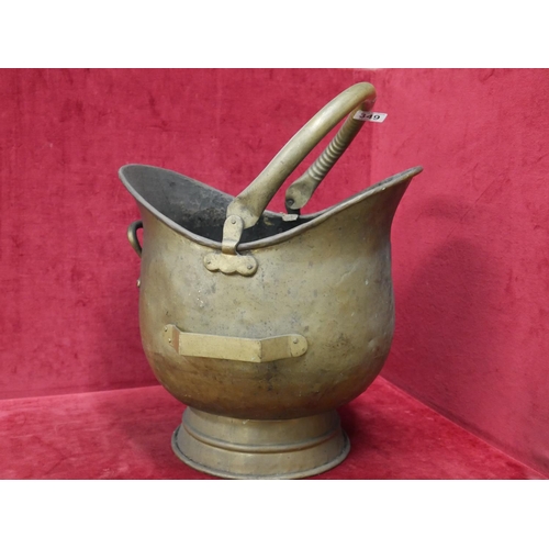 349 - BRASS COAL BUCKET