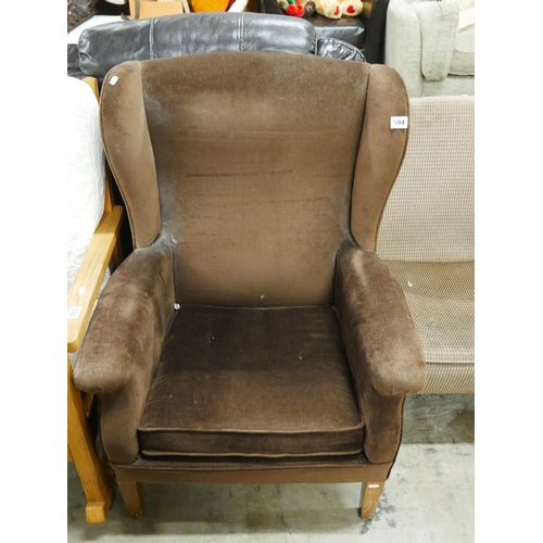 594 - WING BACK CHAIR