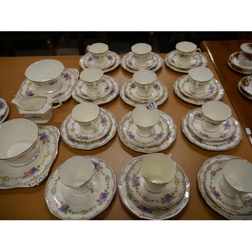 617 - LARGE TUSCAN TEA SET