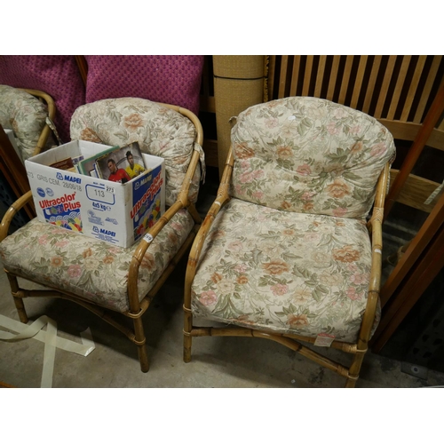 269 - 2 CONSERVATORY CHAIRS