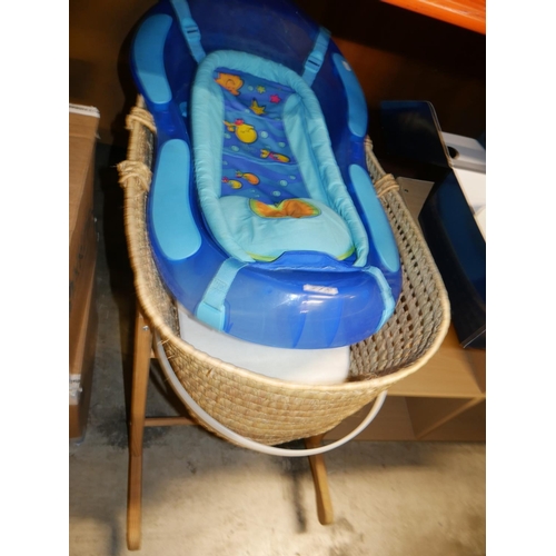 278 - ROCKING MOSES BASKET & BABY ROCKER