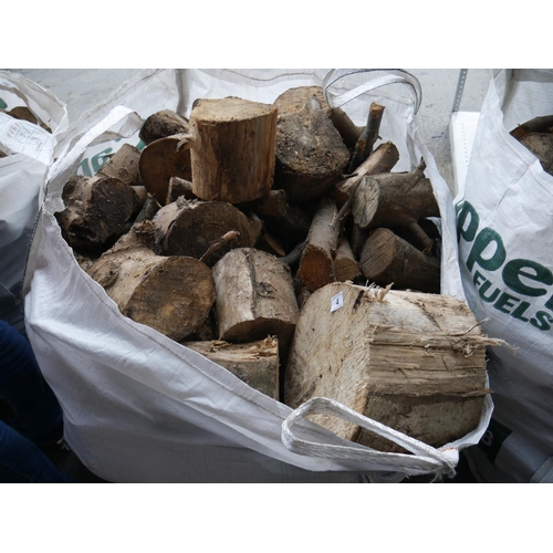 4 - TOTE BAG OF LOGS (WELL SEASONED)