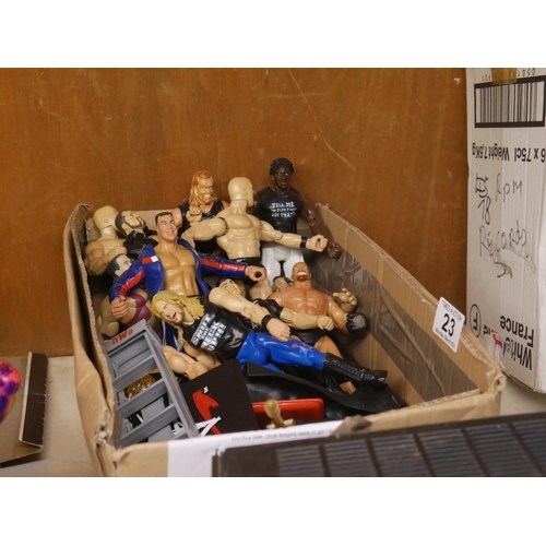 23 - BOX OF ACTION FIGURES