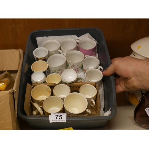 75 - BOX OF EGG CUPS