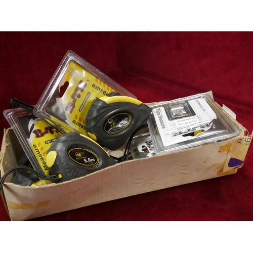 90 - BOX OF MEASURING TAPES