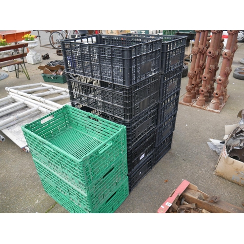 64 - LOT OF STORAGE CRATES