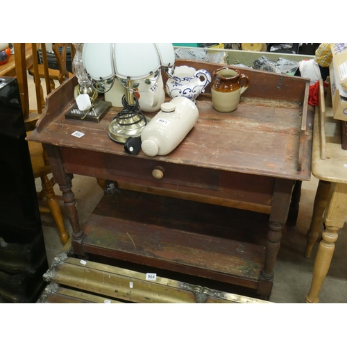 902 - ANTIQUE PINE WASH STAND