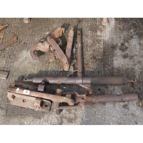 16 - LOT OF PICK UP HITCH PARTS ETC