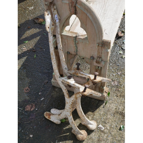 71 - PAIR OF GARDEN SEAT ENDS