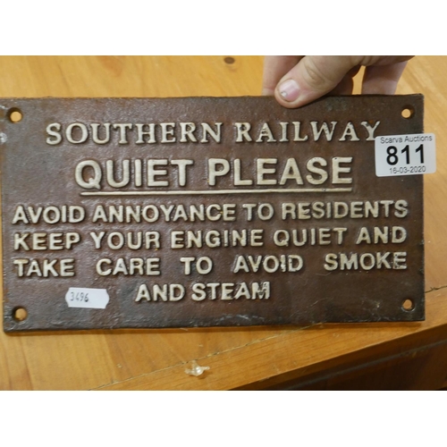 811 - RAILWAY SIGN