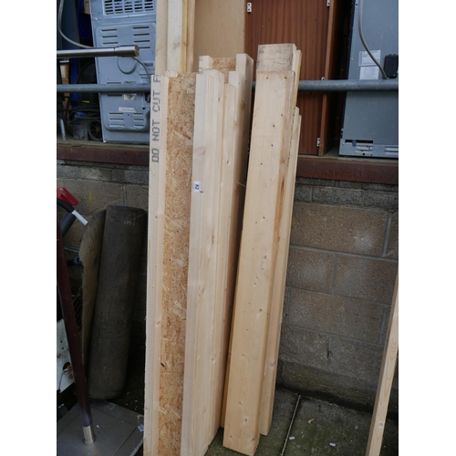 82 - LOT OF WHITE WOOD