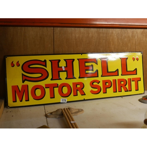 175 - ENAMEL SHELL SIGN