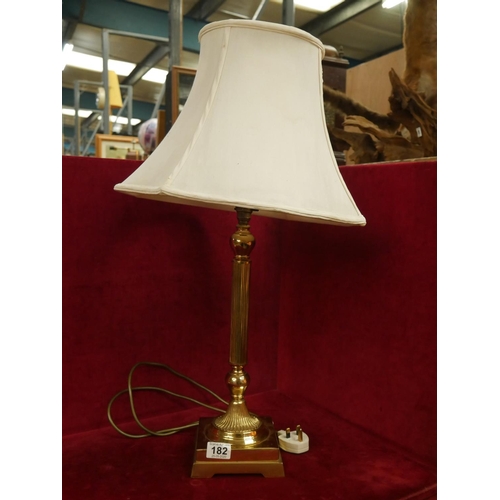 182 - BRASS TABLE LAMP