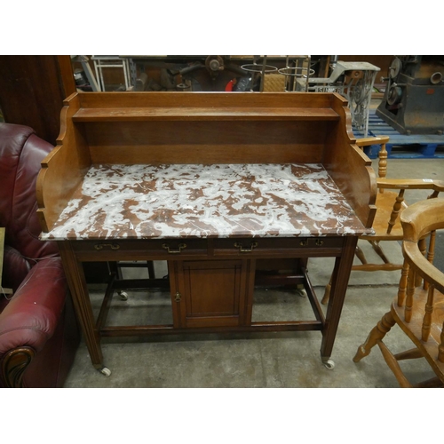 453 - MARBLE TOP WASH STAND