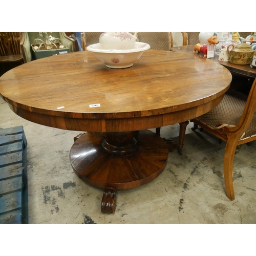 546 - VICTORIAN ROSEWOOD TILT TOP TABLE 49