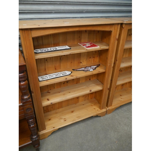 556 - PINE BOOKCASE