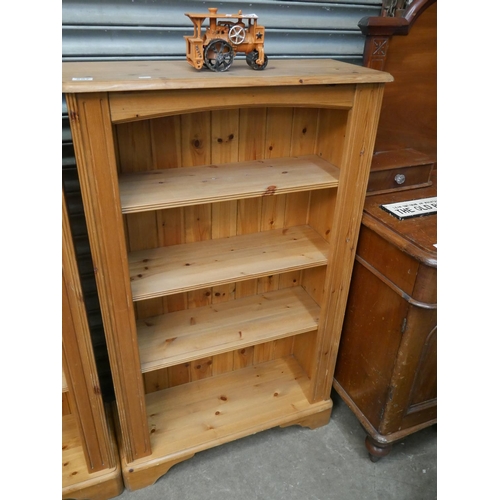 557 - PINE BOOKCASE