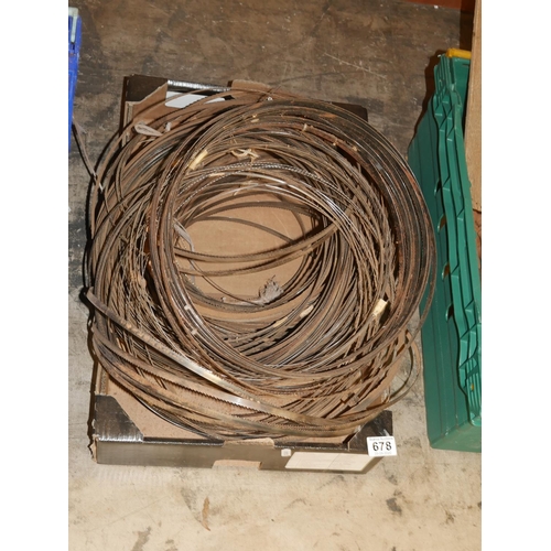 678 - LOT OF BANDSAW BLADES