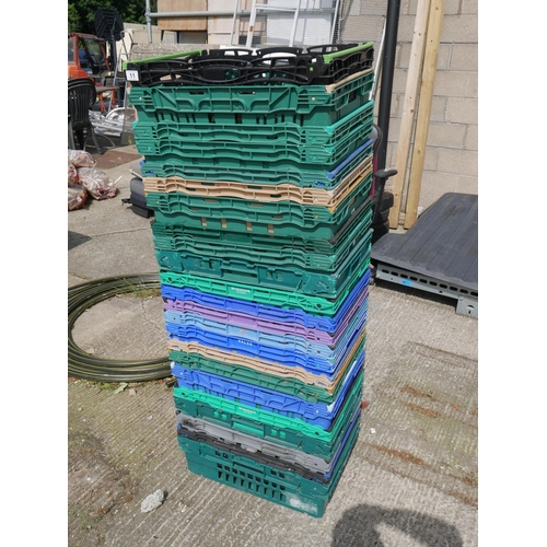 11 - LOT OF STORAGE CRATES