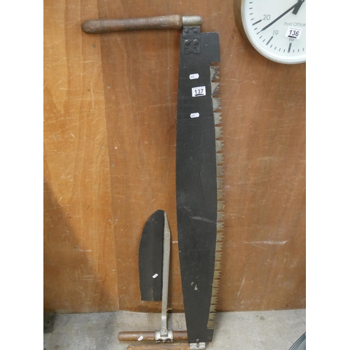 137 - CROSS CUT & SHEAF KNIFE