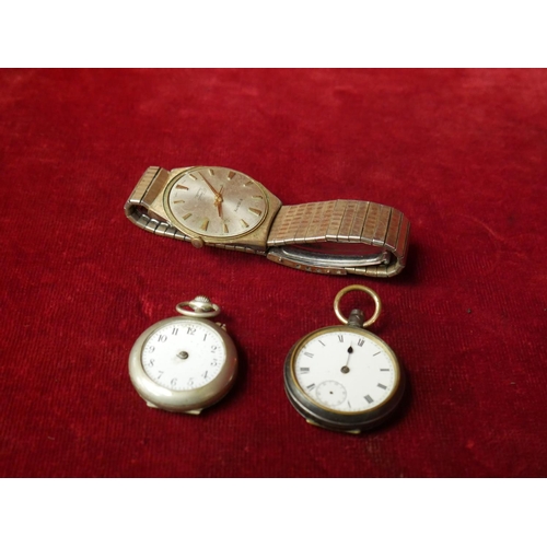 324 - 2 ANTIQUE FOB WATCHES PLUS ANOTHER