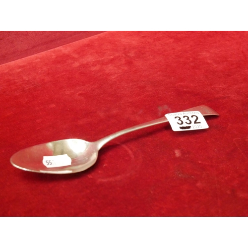 332 - GEORGIAN SILVER TABLE SPOON (LONDON)