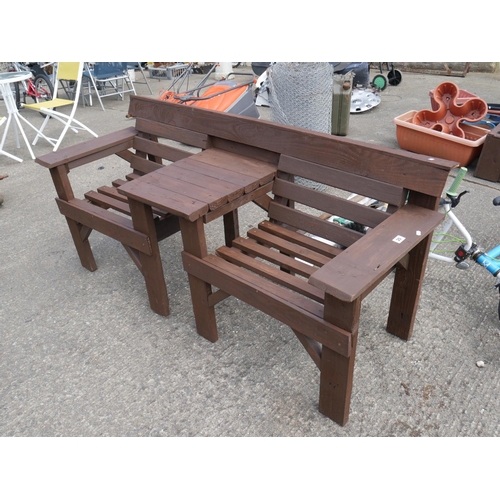 20 - WOODEN GARDEN SEAT