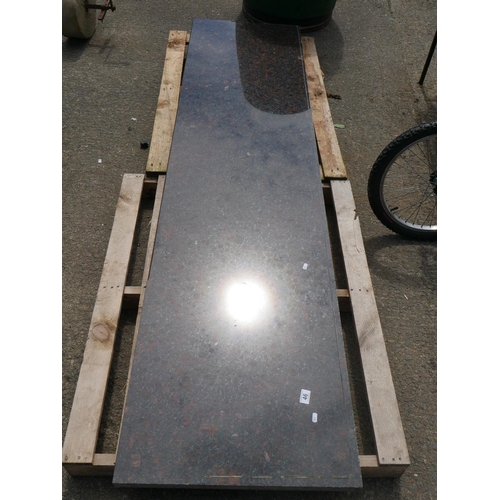 46 - LARGE SLAB OF MARBLE