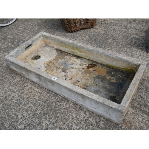 65 - GEORGIAN LEAD LINED SINK