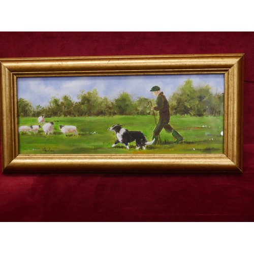 9 - FARMED WATERCOLOUR BY SHIRLEY HAFFEY