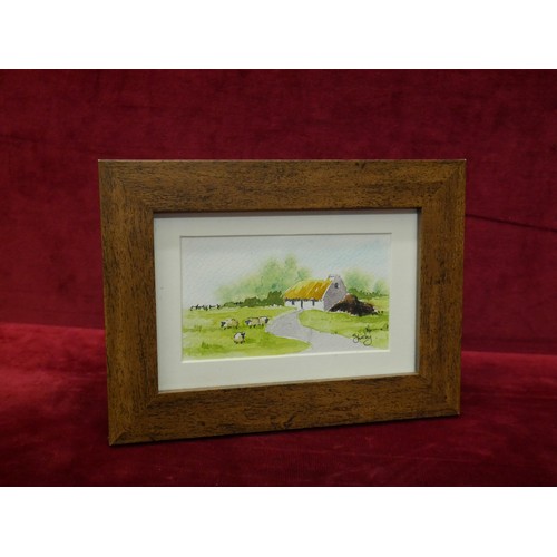 14 - FRAMED WATERCOLOUR BY SHIRLEY HAFFEY