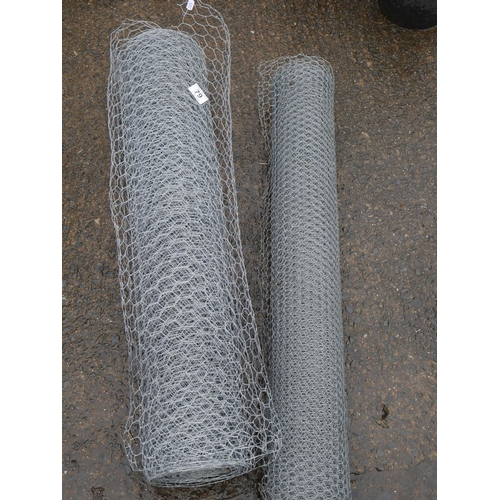 79 - 2 PART ROLLS OF CHICKEN WIRE