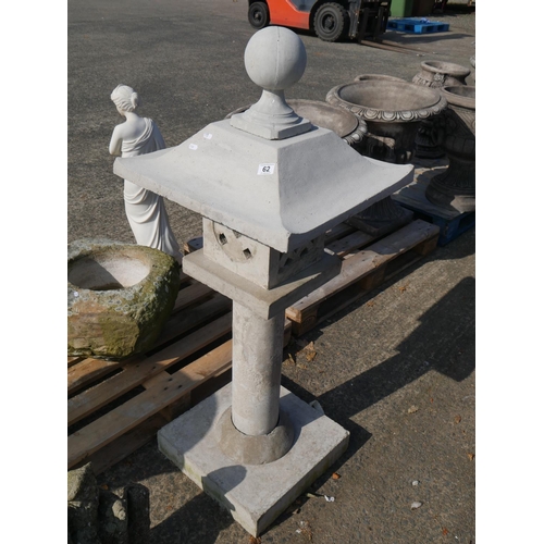 62 - CONCRETE GARDEN LANTERN