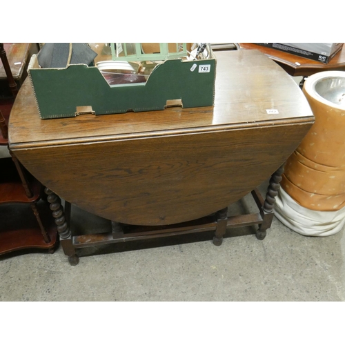 742 - OAK DROP LEAF TABLE