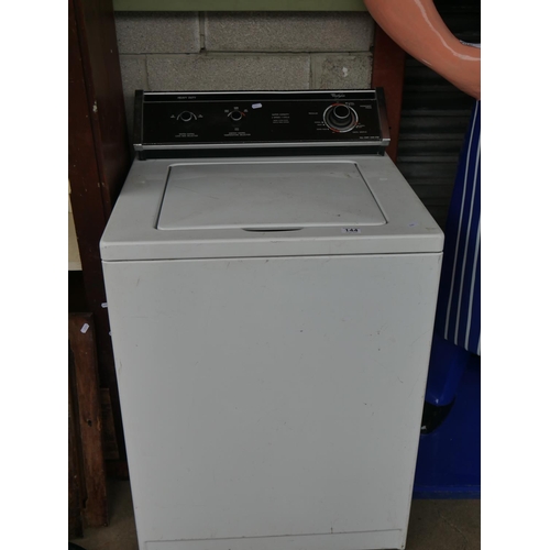 144 - WHIRLPOOL TOP FILL WASHING MACHINE (WORKING)