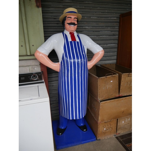 145 - LIFE SIZE BUTCHER FIGURE