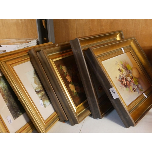 871 - LOT OF STILL LIFE PICTURES & PRINTS