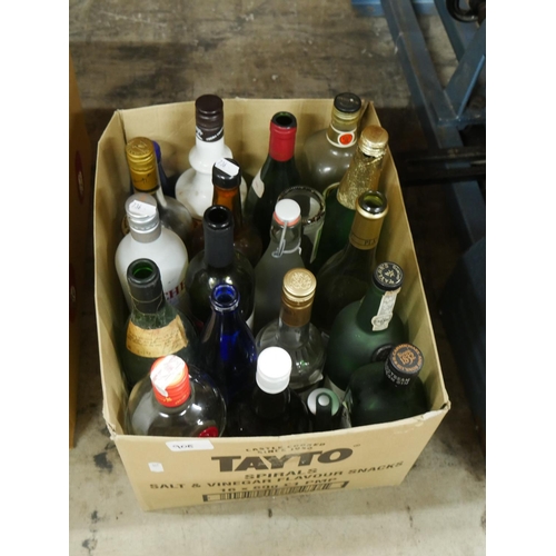 908 - BOX OF BOTTLES