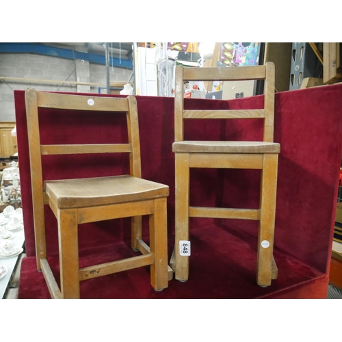 848 - 2 CHILDS CHAIRS