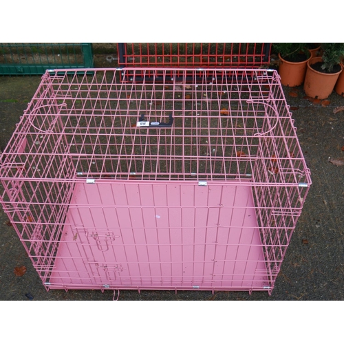 88 - PINK DOG CAGE