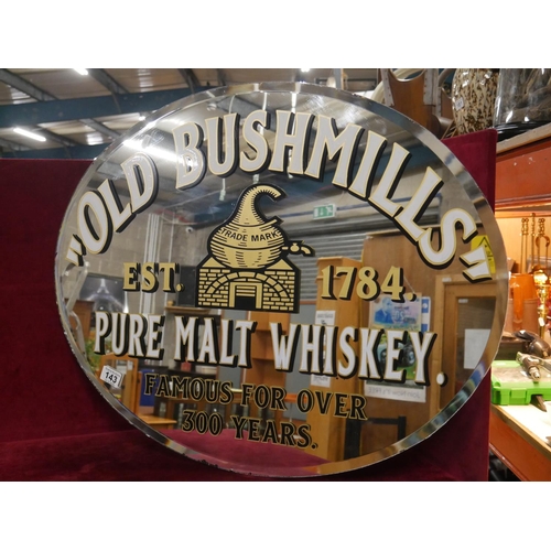 143 - HAND PAINTED BUSHMILLS MIRROR