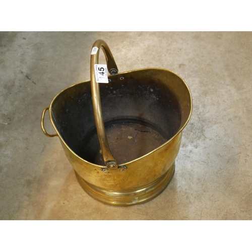 145 - BRASS COAL BUCKET